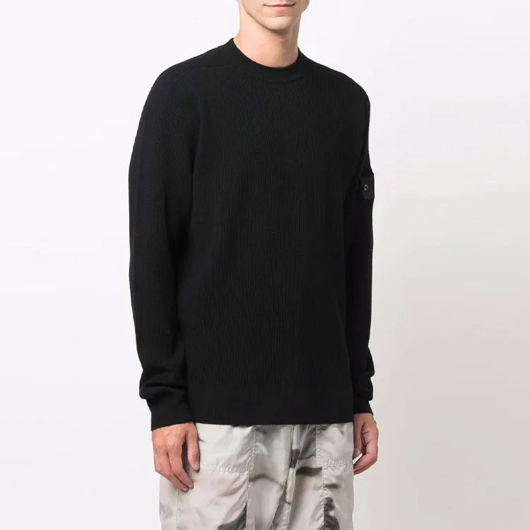 STONE ISLAND Sweaters Men Charcoal Gray-3