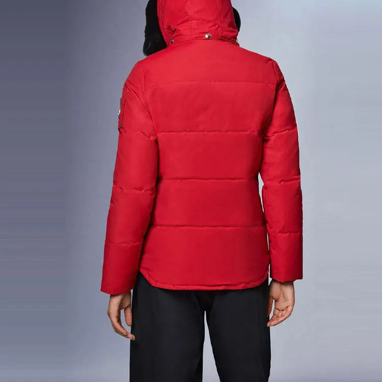 Moose Knuckles Down Jacket Women's Deep Red-4