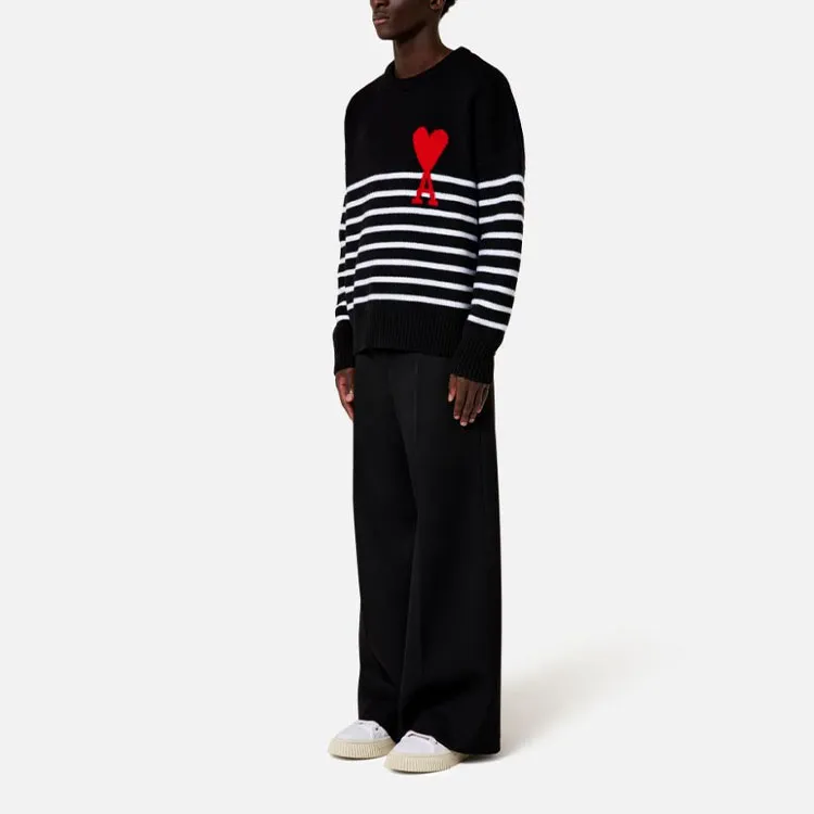 Ami Striped Sweater-1