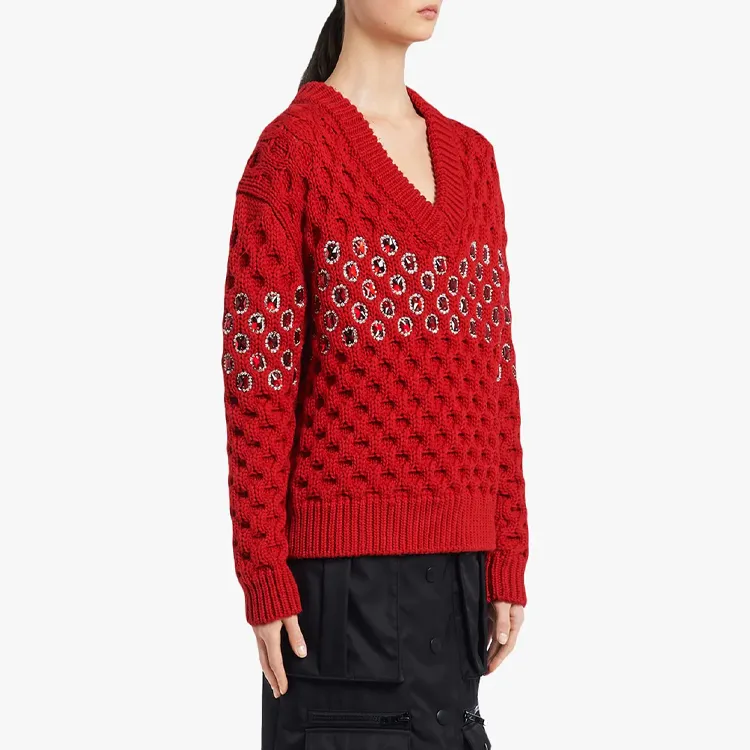 PRADA Sweaters Women's Red-3