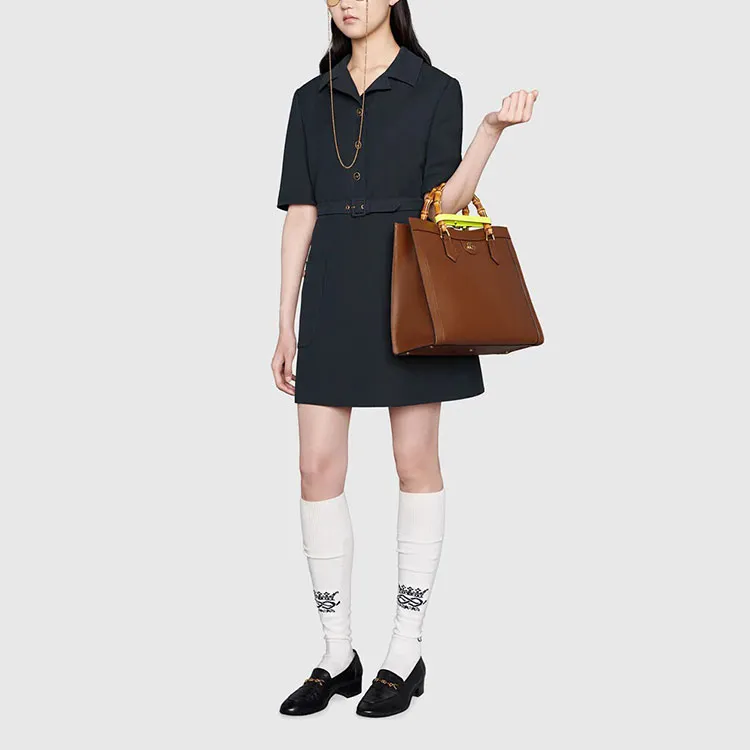 GUCCI FW21 Short-Sleeved Dresses Women's Marine Blue-1