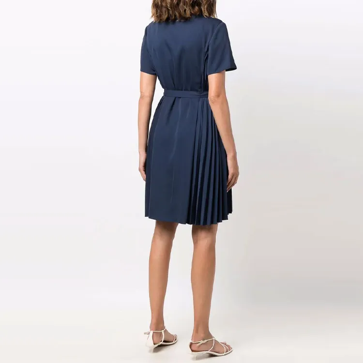 THEORY Short-Sleeved Dresses Women's Blue-2
