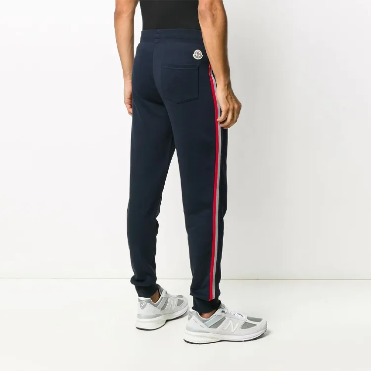 Moncler Knitted Sweatpants Men Dark Blue-3