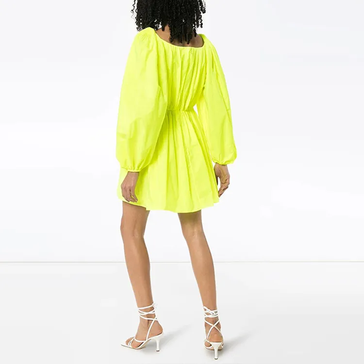 Valentino Long-Sleeved Dresses Women's Yellow-2