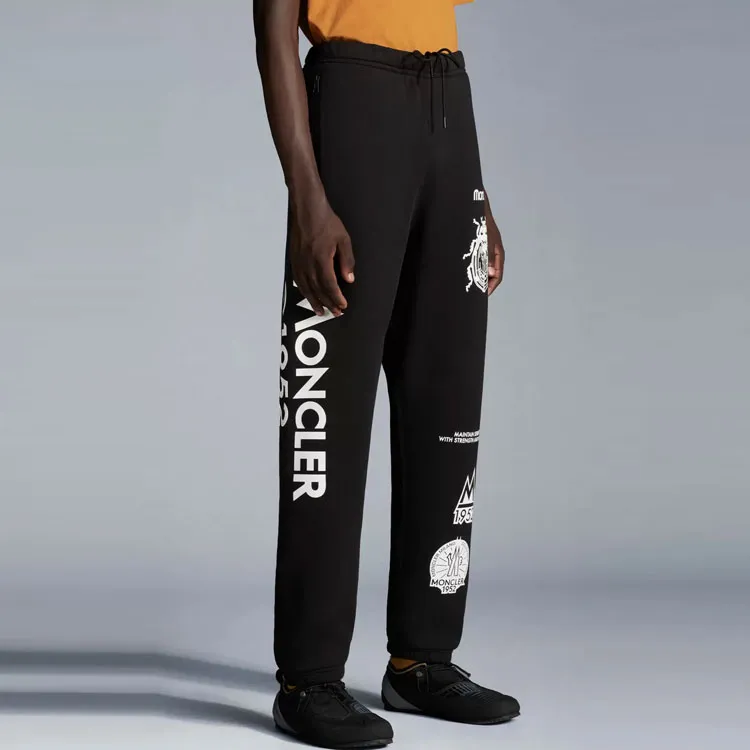 MONCLER GENIUS Moncler 1952 Logo Printed Straight Leg Trousers-3