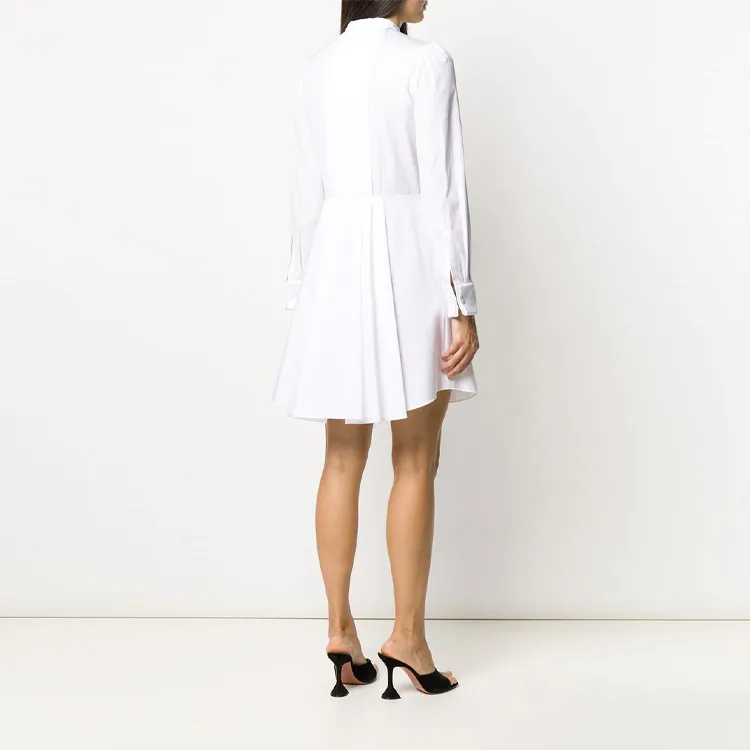 Alexander McQueen Long Sleeved Dresses Women's White-2