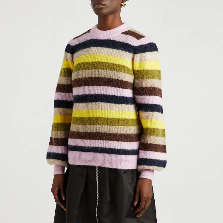 GANNI FW21 Fitted Sweater Women's Multicolor-3