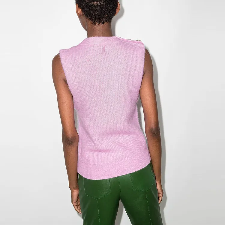 GANNI Cashmere Sweaters Women's Pink-3