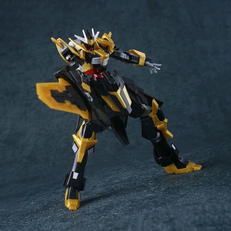 BANDAI Gundam Other Characters HGBF 1/144 BF/BD Gundam Build Fighters Pitch Black Knight Gundam Model Kits 13cm-3