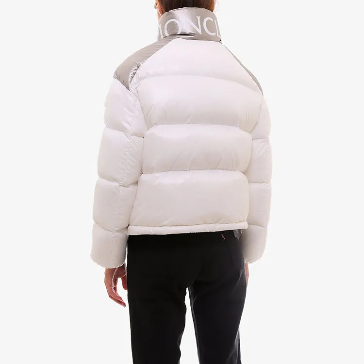 Moncler Cuscute Puffer Shiny Jacket 'White/Silver'-4