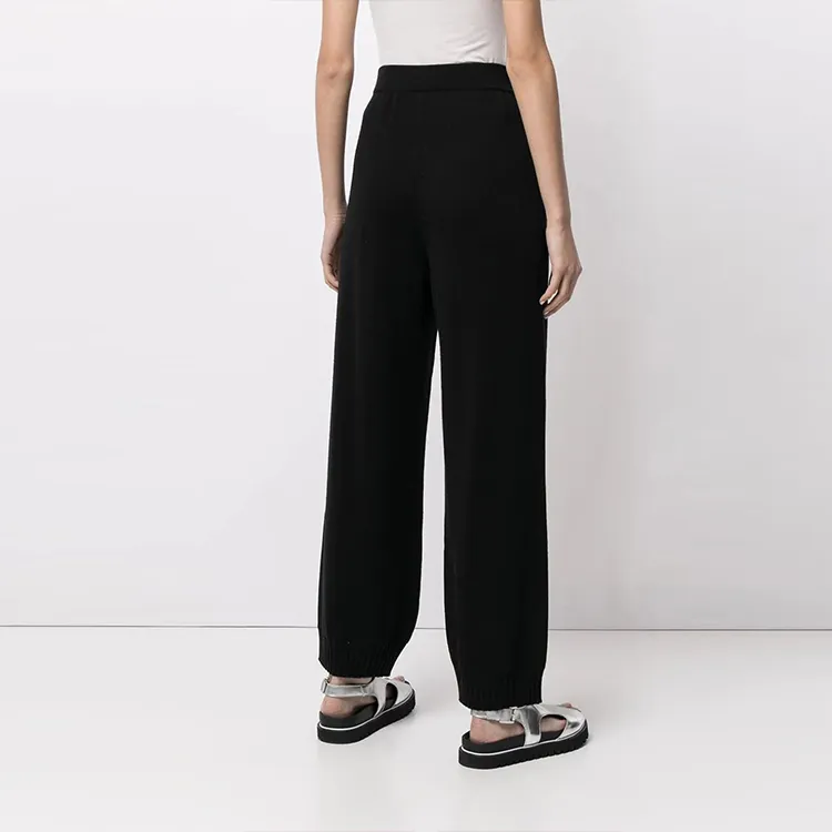 MOSCHINO Knitted Sweatpants Women's Black-3
