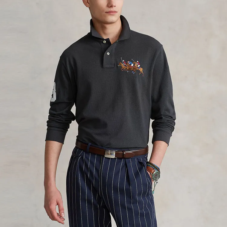 Polo Ralph Lauren Polo Shirt Men's Dark Gray-9
