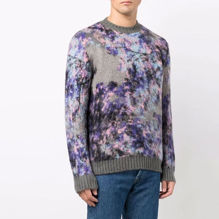 MSGM Sweaters Men Purple-1