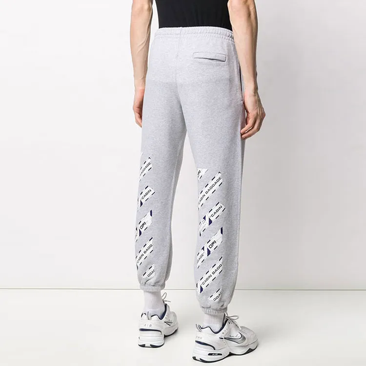 OFF WHITE Ss20 Knitted Sweatpants Men Light Gray-3