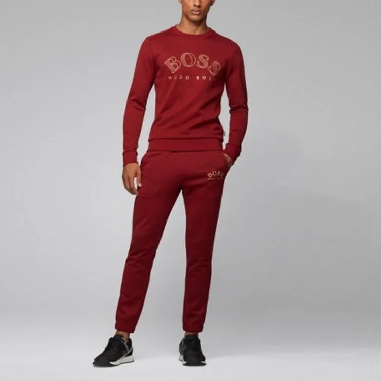 HUGO BOSS Sweatshirts Men Burgundy-2