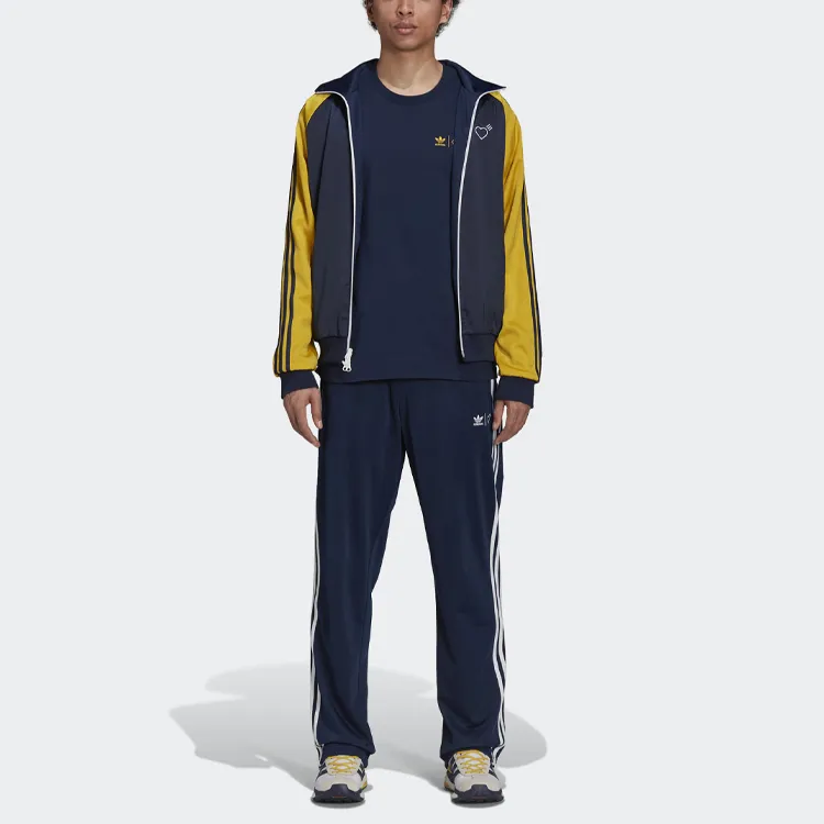 Adidas Originals X HUMAN MADE Knitted Sweatpants Men Dark Blue-2