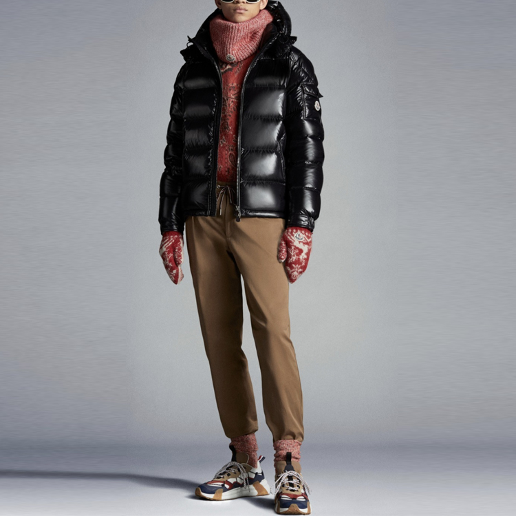 Moncler Maya Series Down Jackets Men Black - POIZON