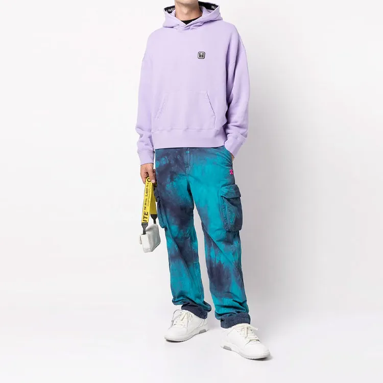 PALM ANGELS Palm Patch Taping Popover Hoodie-2