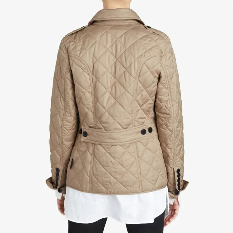Burberry Puffer Jacket Women's Khaki-2