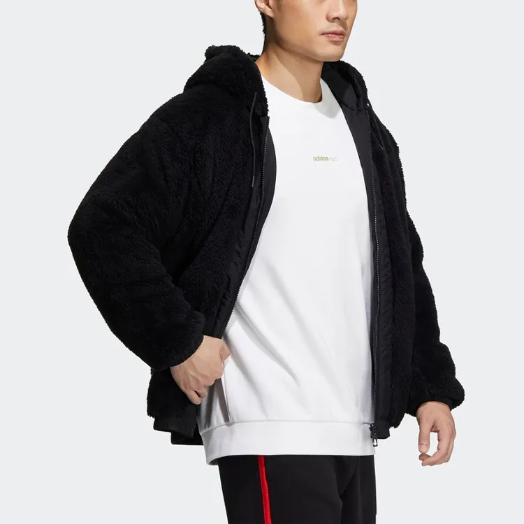 Adidas Velvet Jackets Men Black-2
