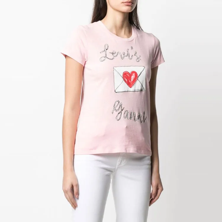 GANNI T-Shirts Women's Pink-2