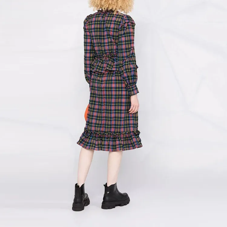 GANNI Long Sleeved Dresses Women's Multicolor-2