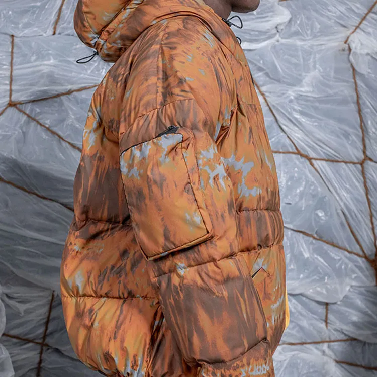 ISO.POETISM Puffer Jackets Men Orange-3