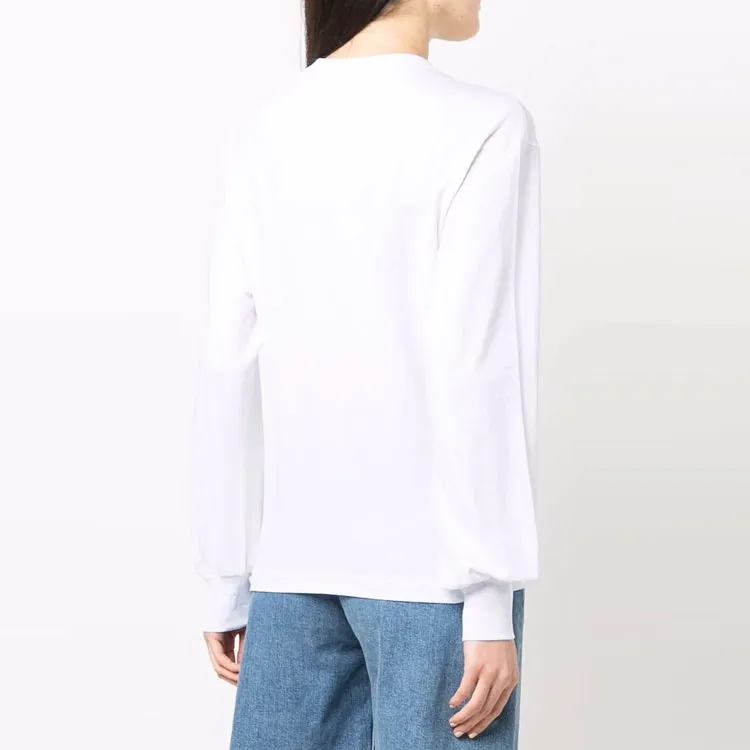 VERSACE JEANS COUTURE Drop Shoulder Sleeve T Shirt Women's White-3