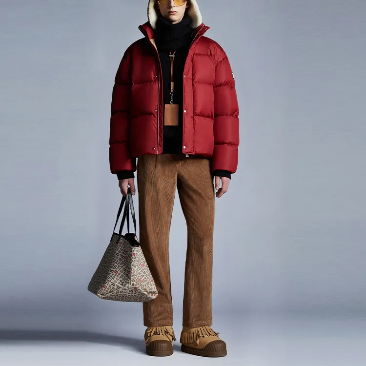 Palm Angels X MONCLER GENIUS MONCLER GENIUS X PALM ANGEL Down Jackets Unisex Red-1
