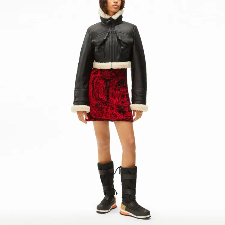 KENZO Leather Jackets Women's Black-2