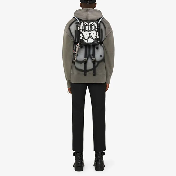 Givenchy Collared Dog Oversized Hoodie Washed-2