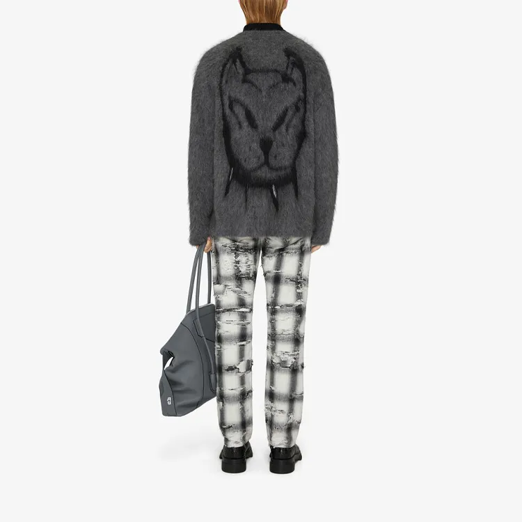 Givenchy Sweaters Men Gray-2