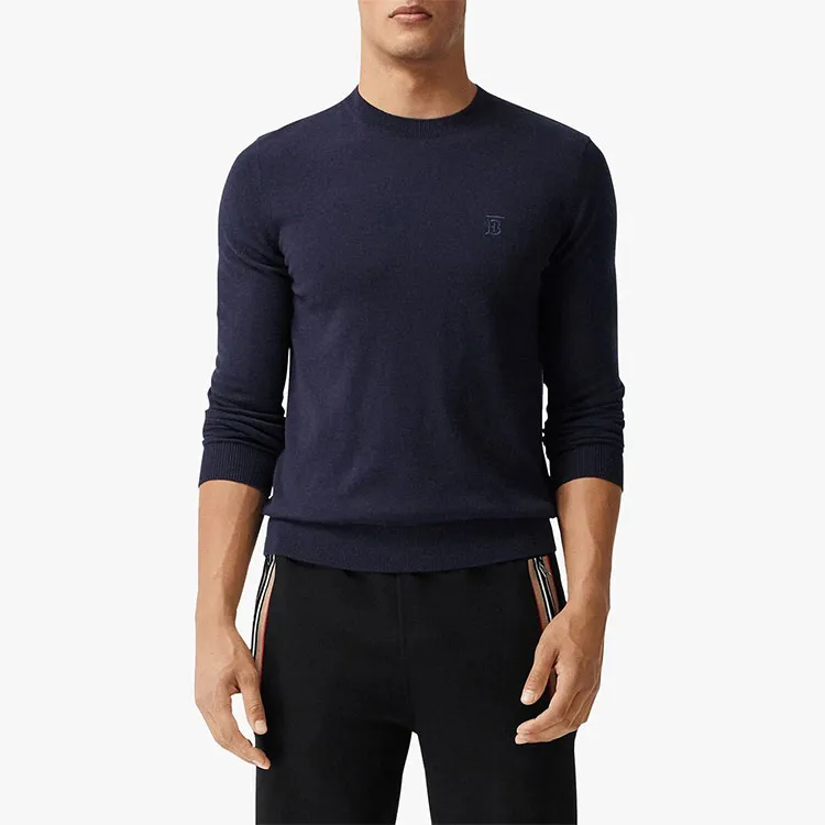 Burberry Monogram Embroidered Fine Knit Sweater-3