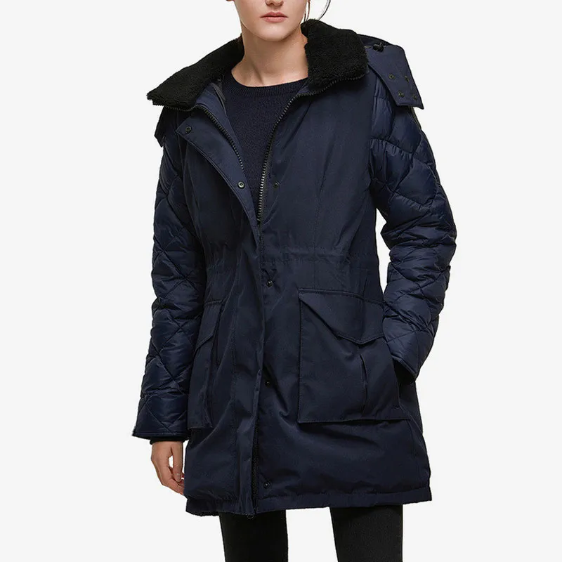 Canada Goose Elwin Series Down Jacket Winter Women's Marine Blue-3