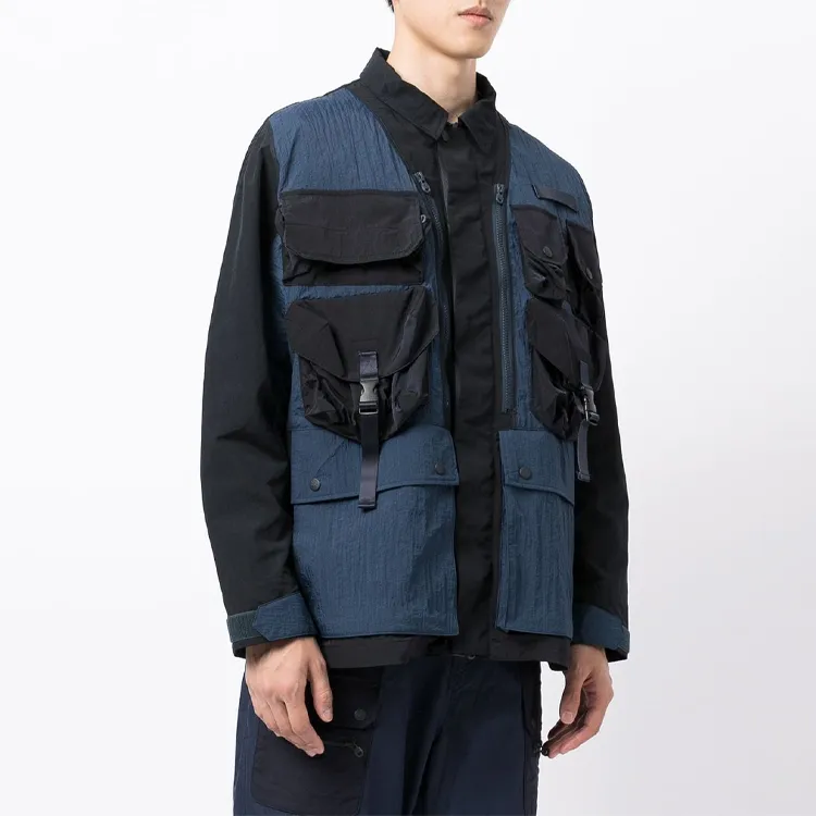 White Mountaineering Jackets Men Dark Blue-2