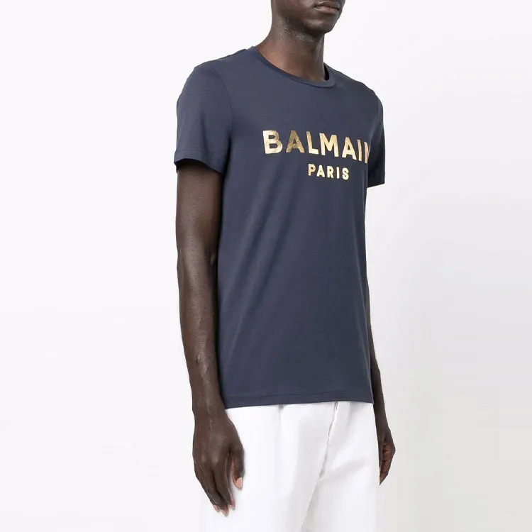 BALMAIN T-Shirts Men Blue-3