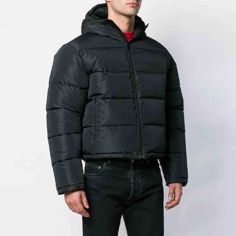 Balenciaga Down Hooded Puffer Coat-2