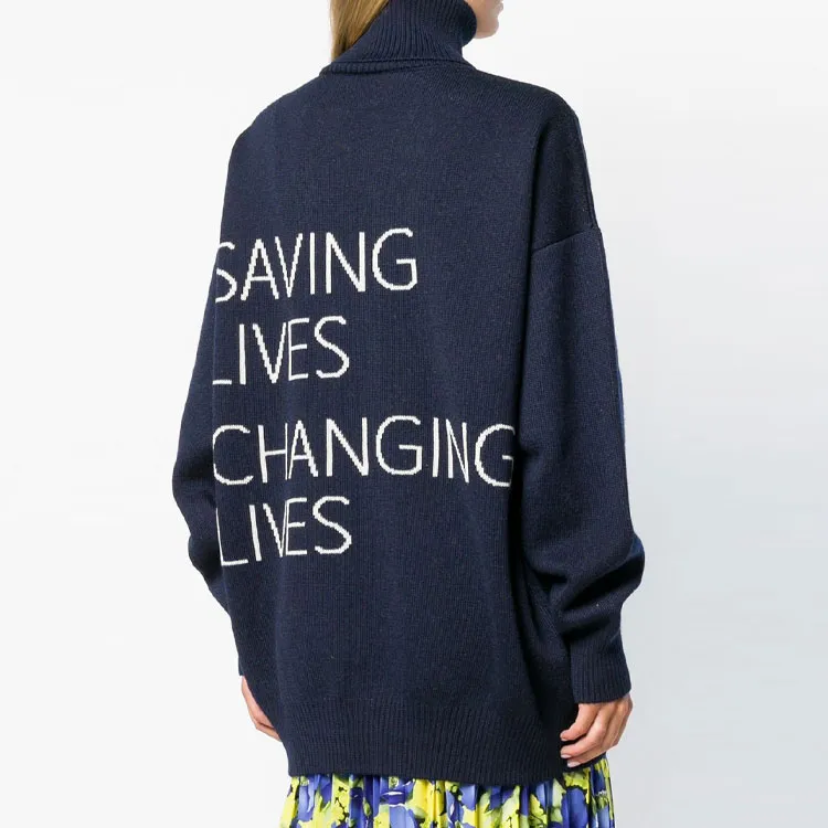 Balenciaga Sweater Women's Marine Blue-2