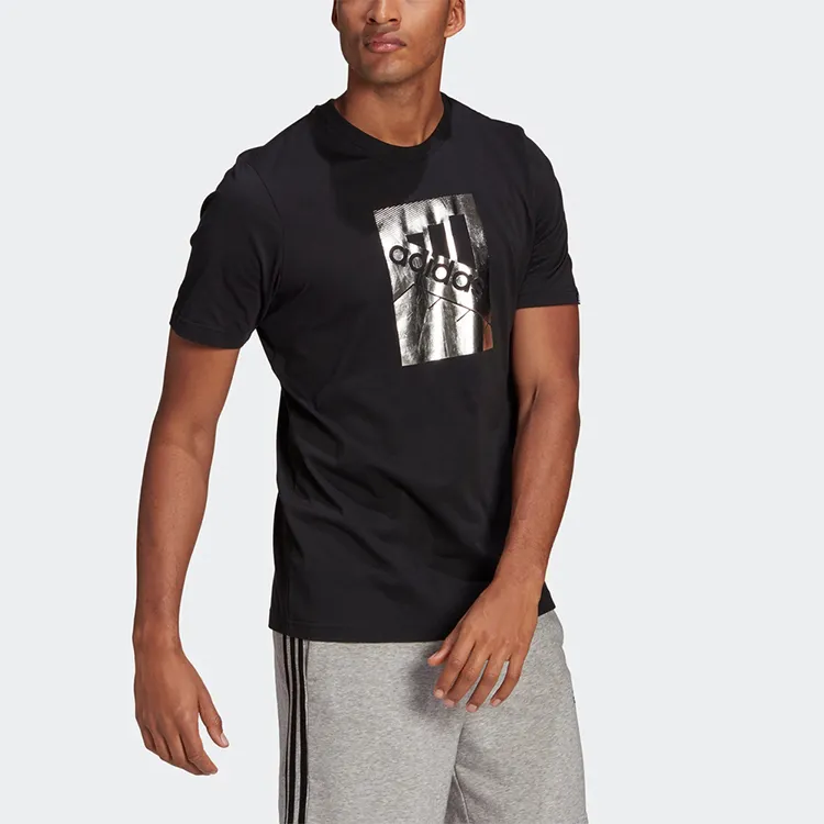 Adidas T Shirts Men Black-2