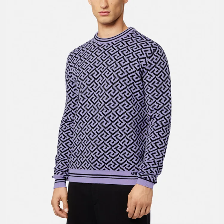 VERSACE Knitwear Men's Light Purple-3