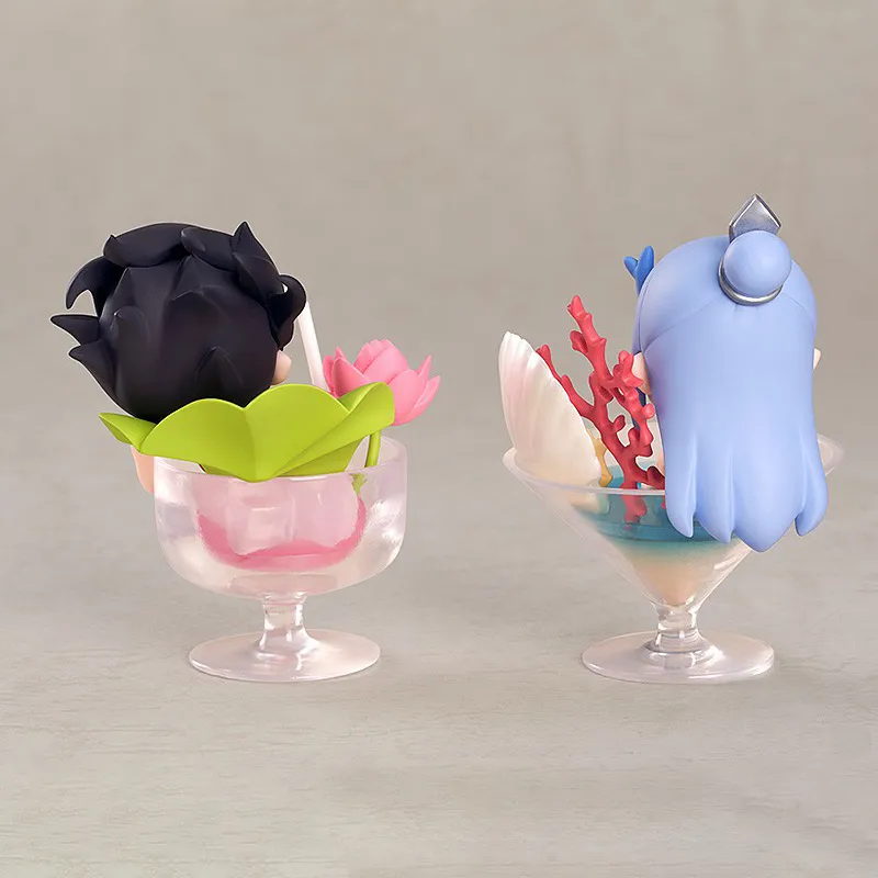 GSC Ne Zha Laughing Beauty, The Descending Demon Child, And Ao Bing, Vacation Set 5.5cm Chibi Figures-3