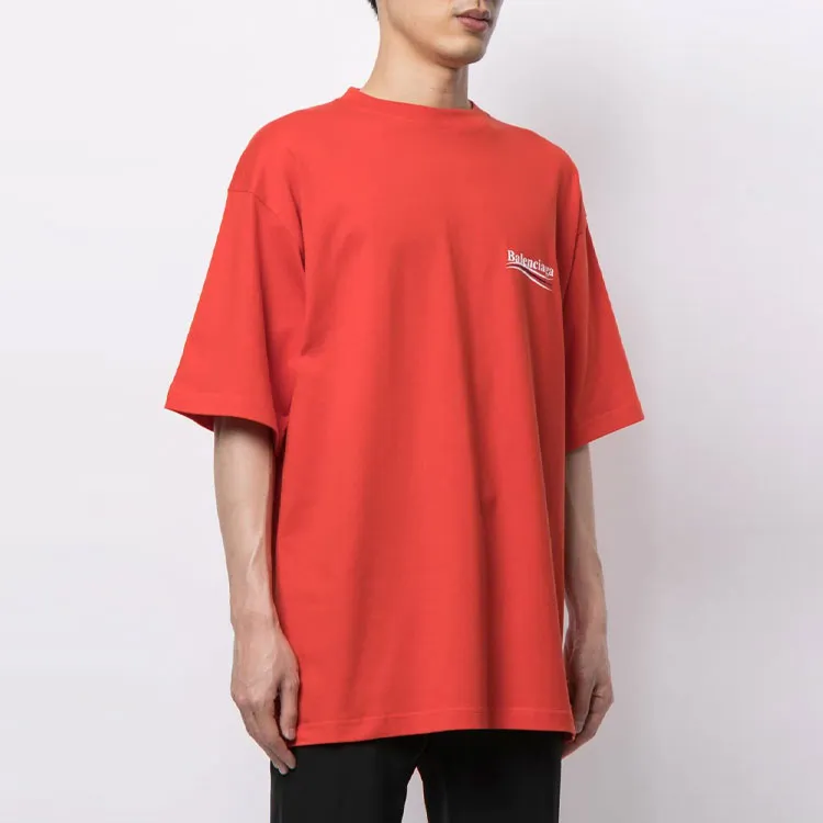 Balenciaga T Shirts Men Red-2