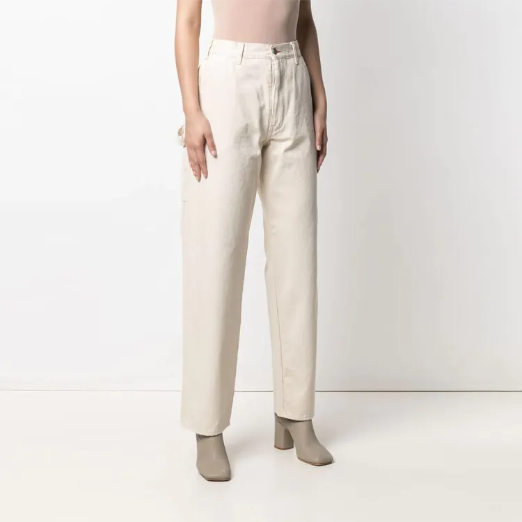 Maison Margiela Casual Pants Women's Light Khaki-3