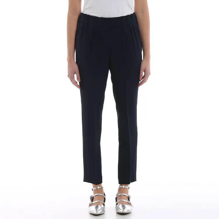Brunello Cucinelli High Waist Cropped Skinny Trousers-3