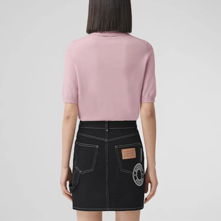 Burberry Polo Shirt Women's Pink-2
