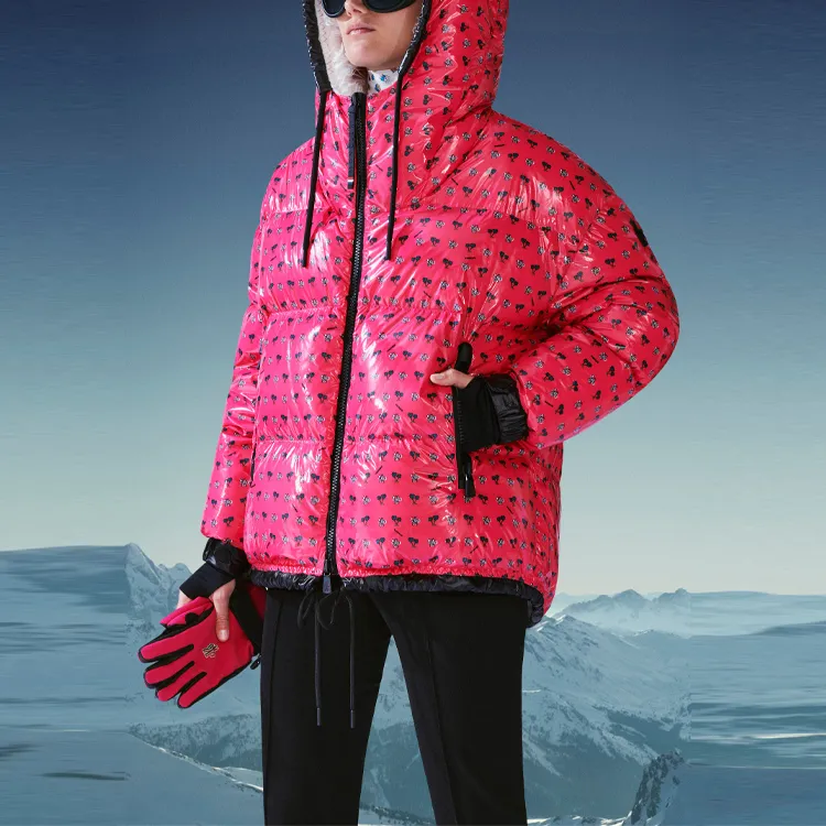 Moncler Grenoble Graphic Printed Hooded Puffer Jacket-2