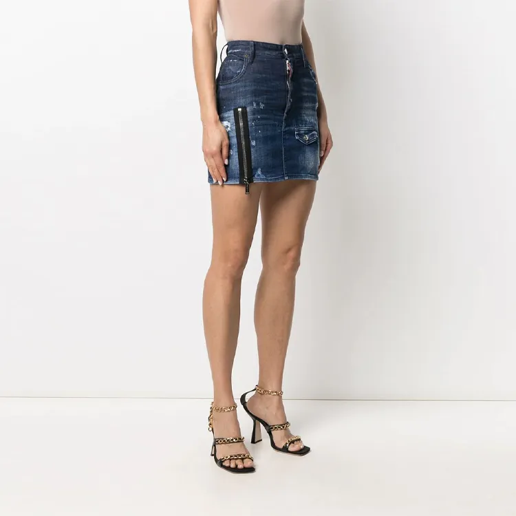 DSQUARED 2 Denim Short Skirts Women's Blue-3