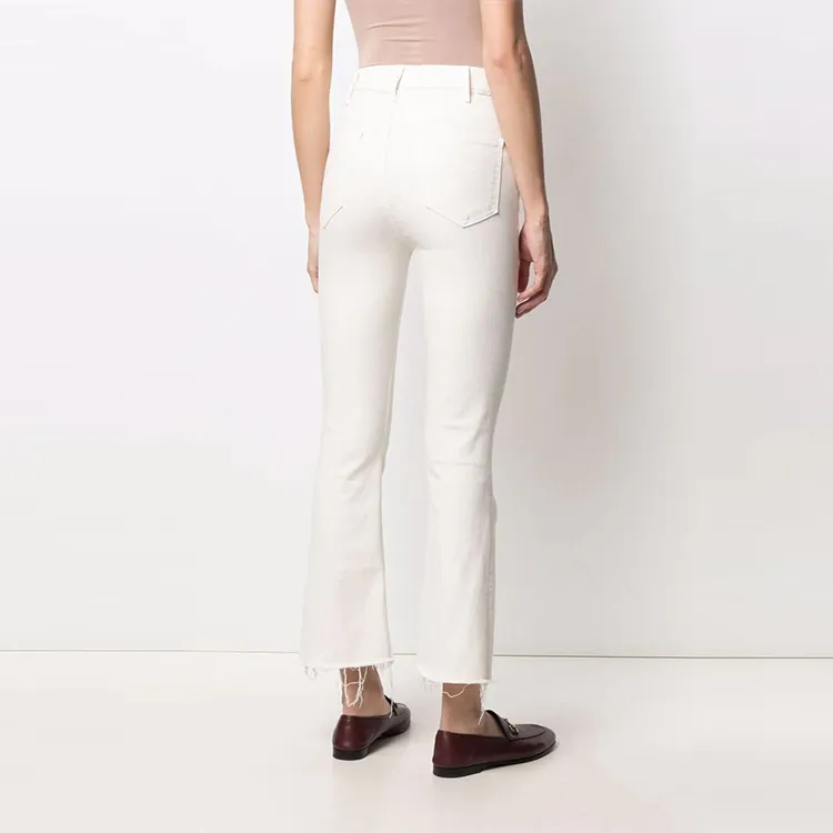 MOTHER The Hustler Ankle Fray Bootcut Jeans-3