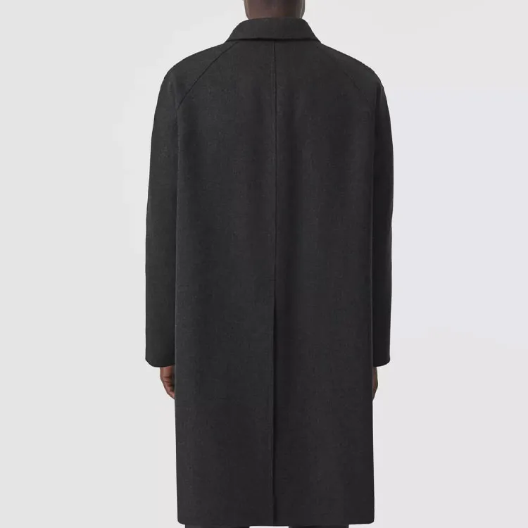 Burberry Coats Men's Charcoal Heather Gray-3
