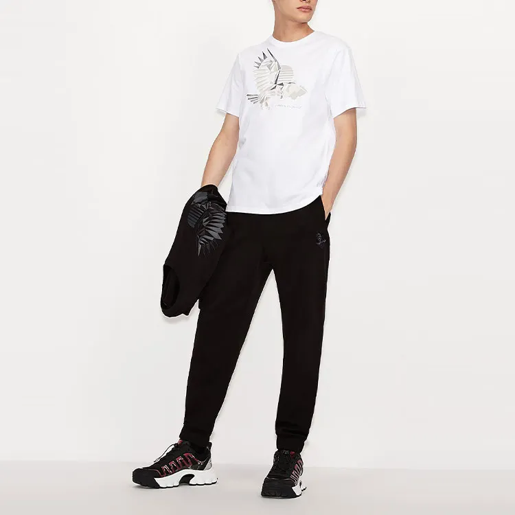 ARMANI EXCHANGEAE Knitted Sports Pants Men's Black-2